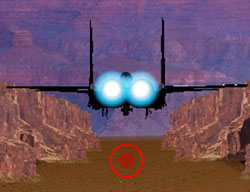 UNA SCHERMATA DEL VIDEOGIOCO CACCIA F15