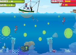 Una schermata del gioco Treasure Hunter In The Sea